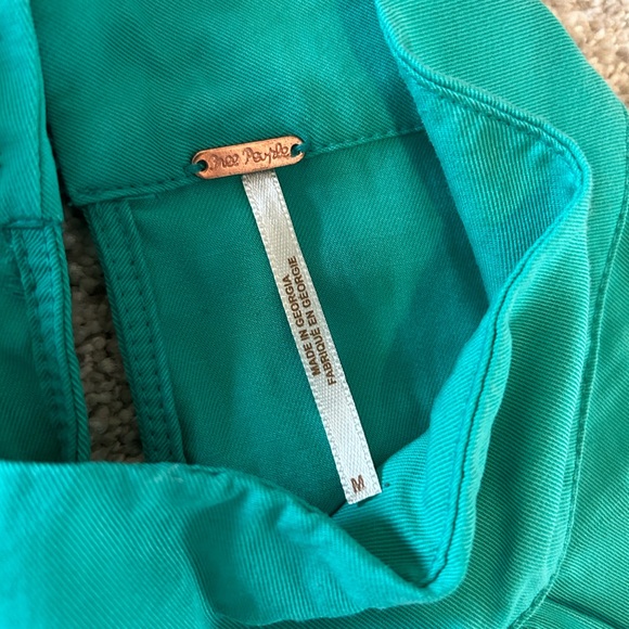 Free People tank top, turquoise, size medium - Picture 3 of 7